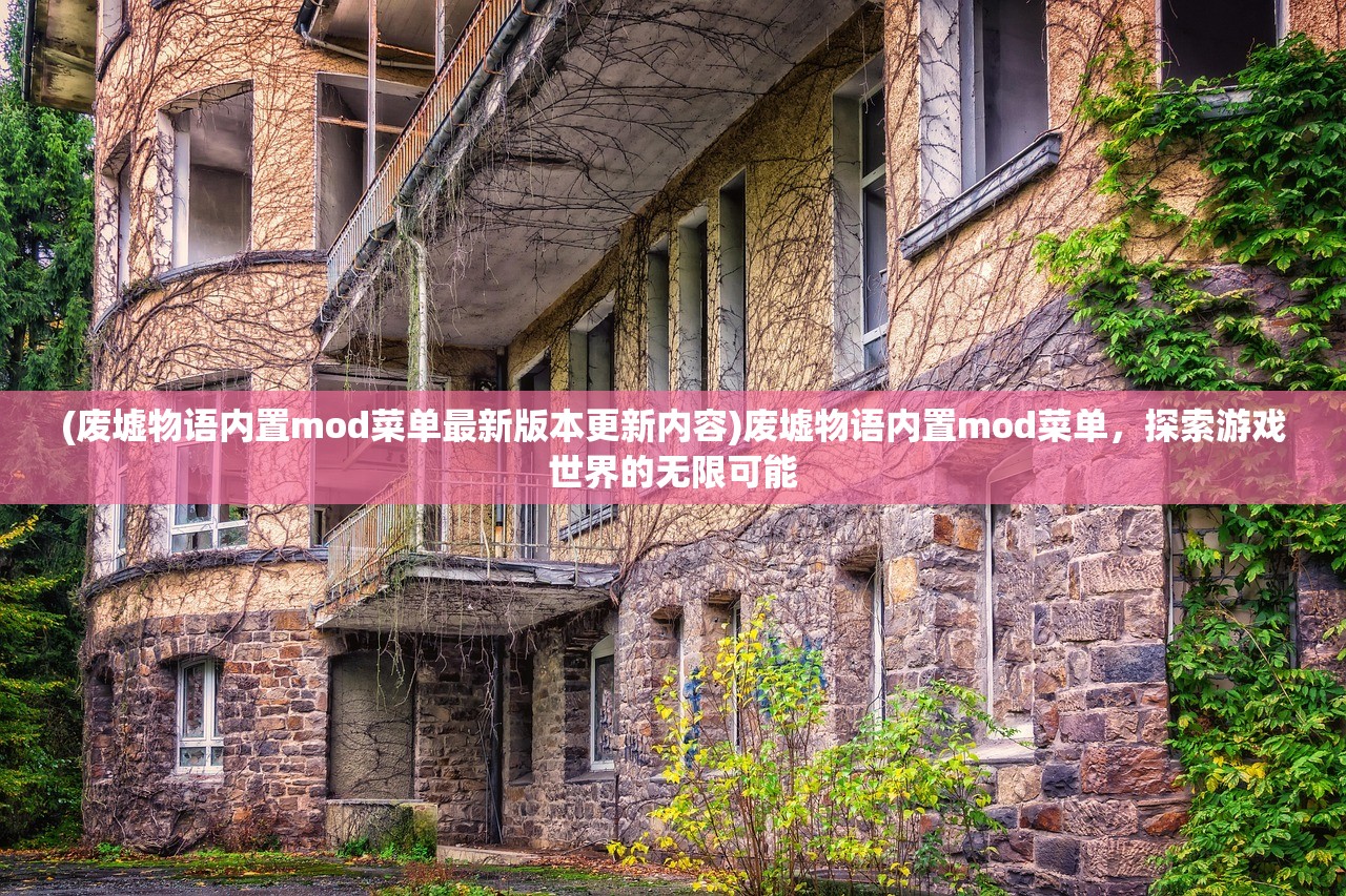 (废墟物语内置mod菜单最新版本更新内容)废墟物语内置mod菜单，探索游戏世界的无限可能